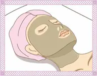 肌診断、フェイシャル(パック付き)、毛穴吸引、フットケア付き