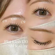 【&Healthy(アンドヘルシー)🐰】高持続LED✨フラットラッシュ120本(エクステ＋パーマ)🤍✨