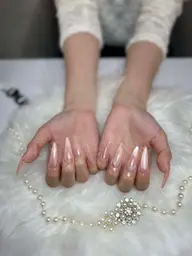🎀大人気🎀チップ長さ出し10本 ダブルマグネット × ラメフレンチ✨