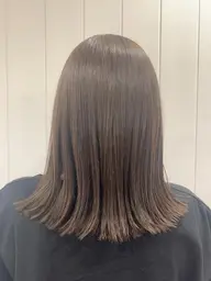 ダメージを最小限に抑えるカラー+似合わせカット＋マーブトリートメント