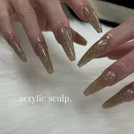 ⭐️オフなし⭐️アクリルスカルプ選べるワンカラーorラメグラ🫧