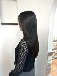 ✨️就活生･学校や職場が厳しい方🌐黒染めしない暗髪カラー🥣+メンテナンスカット＋1stepトリートメント✨️
