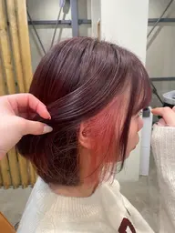 盛れるお顔周りカット➕イヤリングカラー
