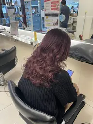 🌀巻き仕上げ🌀カット+髪質改善カラー+Aujuaトリートメント(ロング料金別)