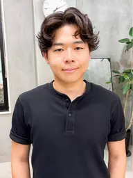 メンズカット＋メンズパーマ＋リプタースタンダードトリートメント