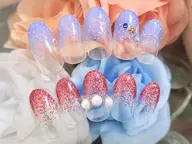 ◆ハンド ラメグラ(オフ無し)ストーン付き