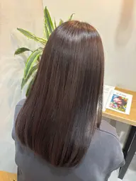 【手触り最高🤍】カット✂️+触ってたくなるツヤと柔らかさ💖髪質改善ストレート