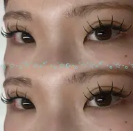 【装着モデル】4月20日 マツエク👀 ダブルフラットラッシュ140本70束保証🐈‍⬛🎀