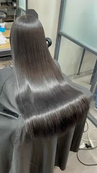 カラーしながら艶髪復活髪質改善inフルカラー+tr¥7500