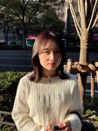 前髪カット＋透明感カラー 🌫️🖤