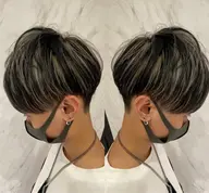 メンズ限定🌟メッシュキャップハイライト（ケアブリーチ＋オンカラー込）＋カット＋トリートメント