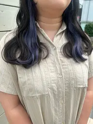 🤍🍒インナーカラー🍒🤍インナー(ケアブリーチ)＋カラー(全体)+艶トリートメント❤︎