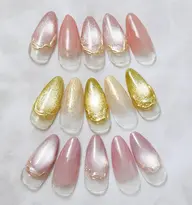 【Jrネイリスト】マグネットネイル🧲（オフあり）⭐️奥行きが可愛い💖