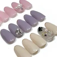 【定額】ビジューネイルデザイン3種💎ベースカラー変更ok!
