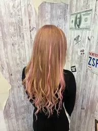 ブリーチ+ワンカラー+カット+シールエクステ70枚