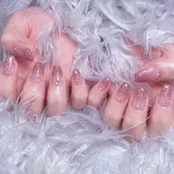 Hand⭐️オフ無料⭐️ 【ラメグラデーション+スートン10粒】