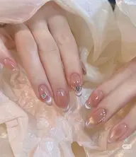 【モデル】💙💙チップ長さだし＋持ち込みデザイン(デザイン、パーツ6まで)￥13980〜6980