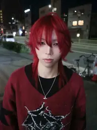 【⚠️NO！残留！⚠️】落ちる赤🍓🍎♥️ (17.5lv以上の明るさ必須)+(ブリーチに変更可能◎)