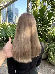 〔🌿今話題の髪質改善でケアをしながらハイトーンカラーに🌿〕ダブルカラー&ULTOWA髪質改善フル&ナノスチームTr