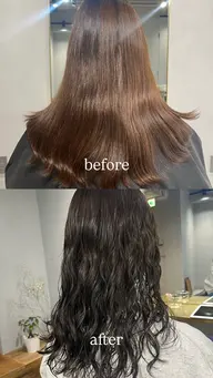 🎀平日限定🎀カット+コテ巻き風デジタルパーマ+カラー