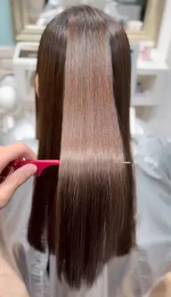 カット+クオライン縮毛矯正
