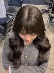 【💎人気No.1💎】透明感ケアカラー＋カット+premium T R《1日で大人髪✨》