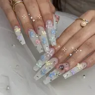 オフありの方💜ロングチップスカルプ💜ジェル・パーツやり放題💜