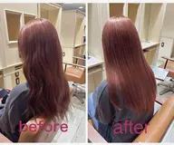 【ミニモ限定】✨髪質改善✨　　　カット✂️ ＋　✨酸性ストレート✨　柔らかく、自然な仕上がり