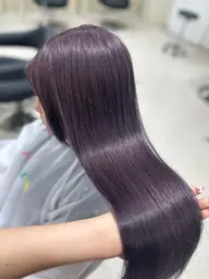 【🩷人気No,2🩷】ケアブリーチ使用ダブルカラー（1回ブリーチ）➕髪質改善トリートメント✨