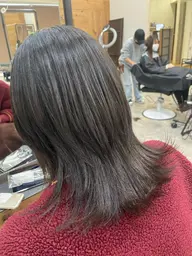 当日限定👍カット無料≪オーガニックカラー＋ダメージケアトリートメント≫ショートヘッドスパサービス！