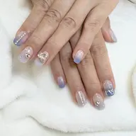 オフ無【ワンカラーorグラデーション+パーツ乗せ】