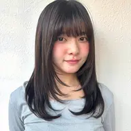 🉐平日12-17時限定🉐 前髪&顔周りレイヤーカット+リタッチカラー+選べるトリートメント