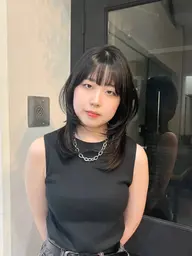 【💘ミニモ学割価格💘】似合わせ韓国ハッシュカット、レイヤーカット+透明感ワンカラー