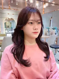 時短で可愛く💕🇰🇷韓国風顔まわりカット🇰🇷＋✨透明感抜群艶カラー✨＋高保湿トリートメント🌈