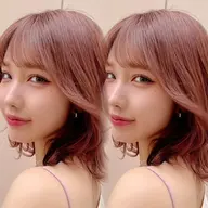 カット＋コテ巻き風デジタルパーマ＋カラー＋スチームTR¥21980 仙台駅/青葉通