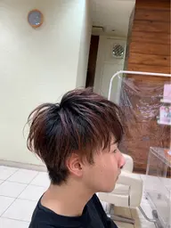 メンズカット+ハイライト