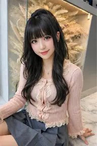 4月平日限定🦋💫盛れる💓‪韓国風小顔カット＋透明感カラー＋1stepトリートメント🦋💫