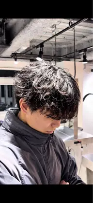 【メンズ限定】 カット+ニュアンスパーマ　¥11000→¥9900