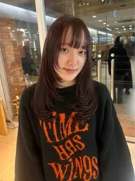 透明感ワンカラー◎赤みを抑えた柔らかい色味に　　　　¥6,000