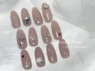 ✨️【4月17日限定クーポン】✨️★ラメ&ちゅるんカラー+選べるポイントアート🎀オフ込み