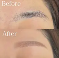 アイブロウスタイリング（間引きもWax）最後にmake UP🩷🚹メンズも⭕️