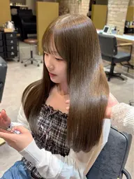 【ブリーチなしダブルカラー】髪のダメージを抑え、明るく透明感のあるカラーに🤍🪄ロング料金なし👼🏻