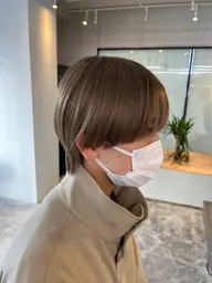 【ブリーチ込み】メンズカット＋ダブルカラー¥18370(水戸/メンズカット/ブリーチカラー/メンズカラー