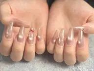 ハンドネイルオフ込み2.5時間❣️チップ長さだし10本&マグネット🫶🏻