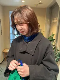 カット+ブリーチなしダブルカラー+1stepトリートメント