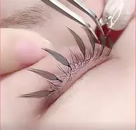 韓国風　羽エクステ10本　練習