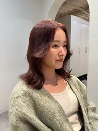 🧃ブリーチなしWカラー🧃シャンプーブロー込み/韓国風巻き🇰🇷orサラサラストレート仕上げ