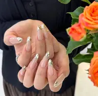 💝「チップスかルプ」SNS大人気ガラスフレンチ+ 2個パーツ