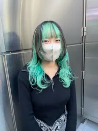 カット＋インナーオリジナルケアブリーチ１回＋オンカラー＋髪質改善処理トリートメント