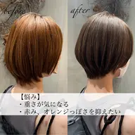 カット+縮毛矯正+トリートメント